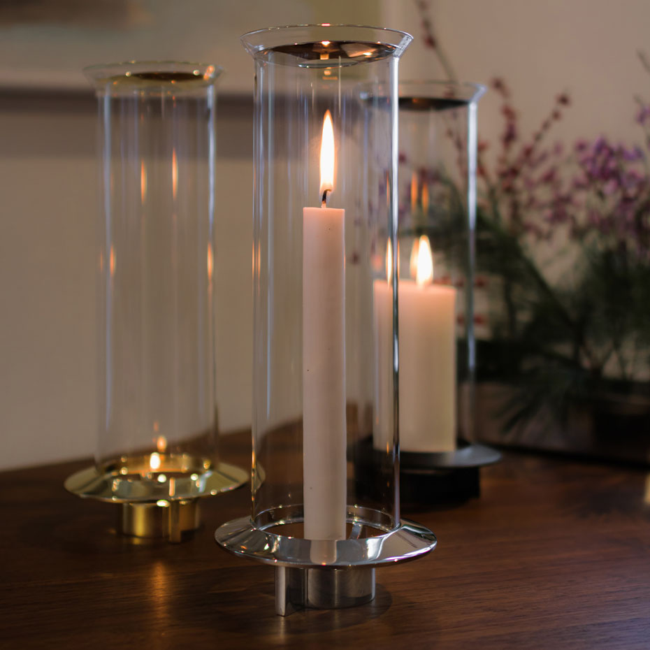 Fyr Ljushållare Nickel