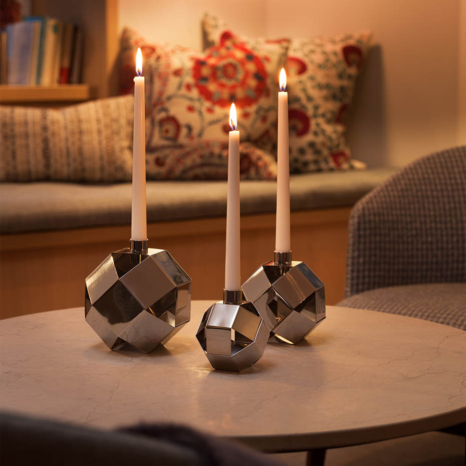 Merkurius Ljushållare Liten Stål