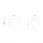 A.01 Vägglampa Grå A.01 Vägglampa Grå