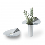 Löv Vas/Ljushållare Stål Klong Löv Vas/Ljushållare Stål