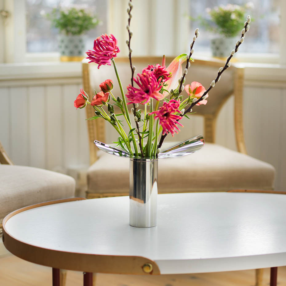 Löv Vas/Ljushållare Stål