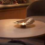 Löv Vas/Ljushållare Stål Löv Vas/Ljushållare Stål