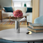 Löv Vas/Ljushållare Stål Löv Vas/Ljushållare Stål