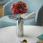 Löv Vas/Ljushållare Stål Löv Vas/Ljushållare Stål