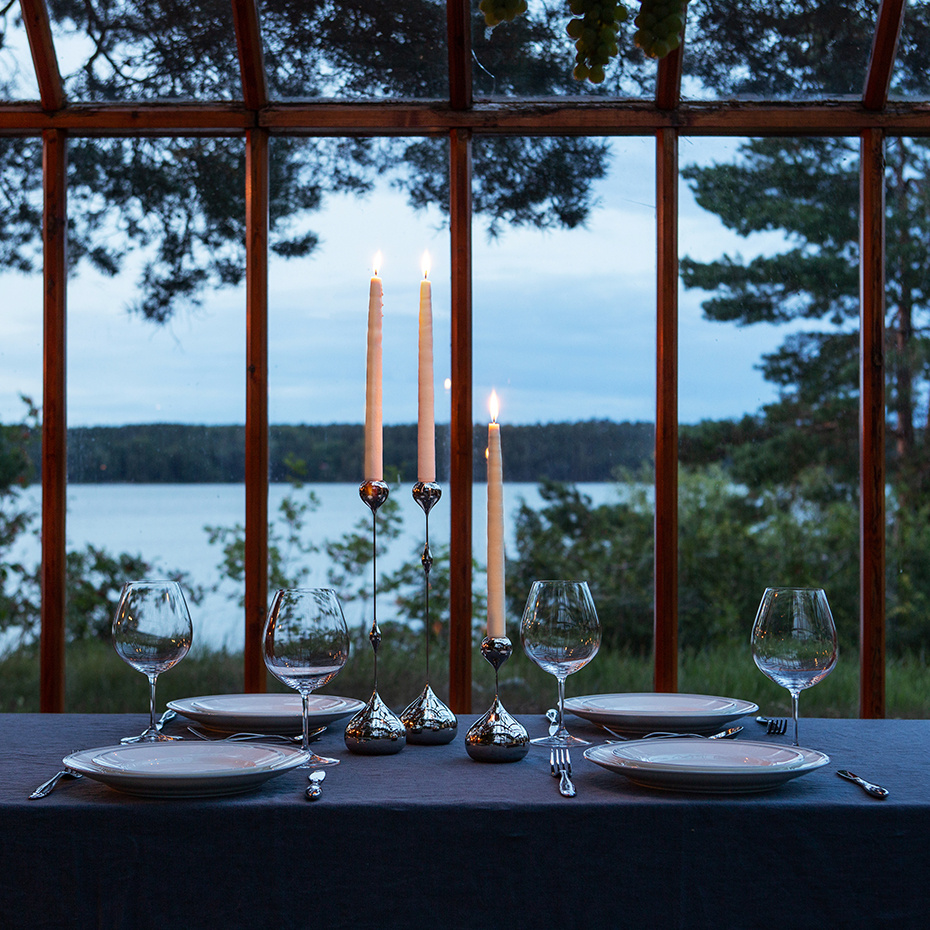 Tender Ljushållare Hög Nickel