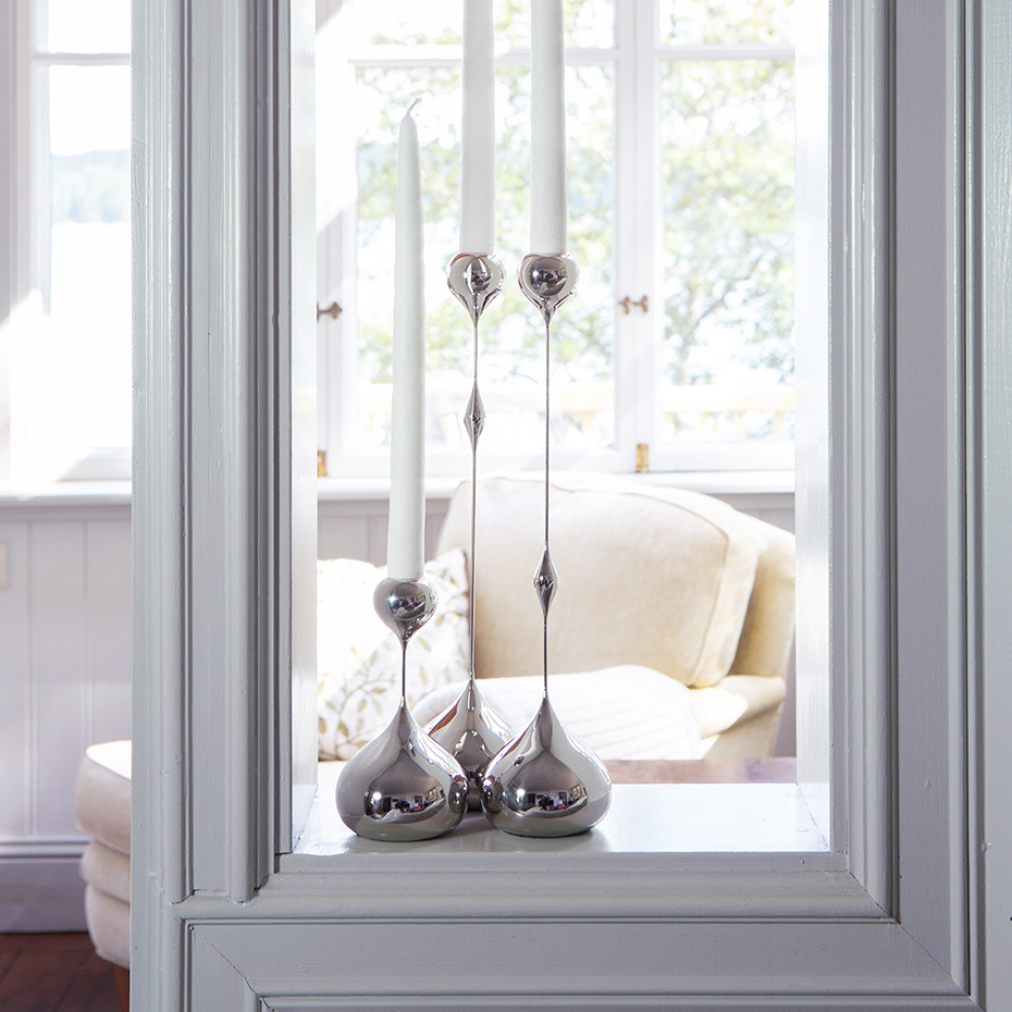 Tender Ljushållare Hög Nickel