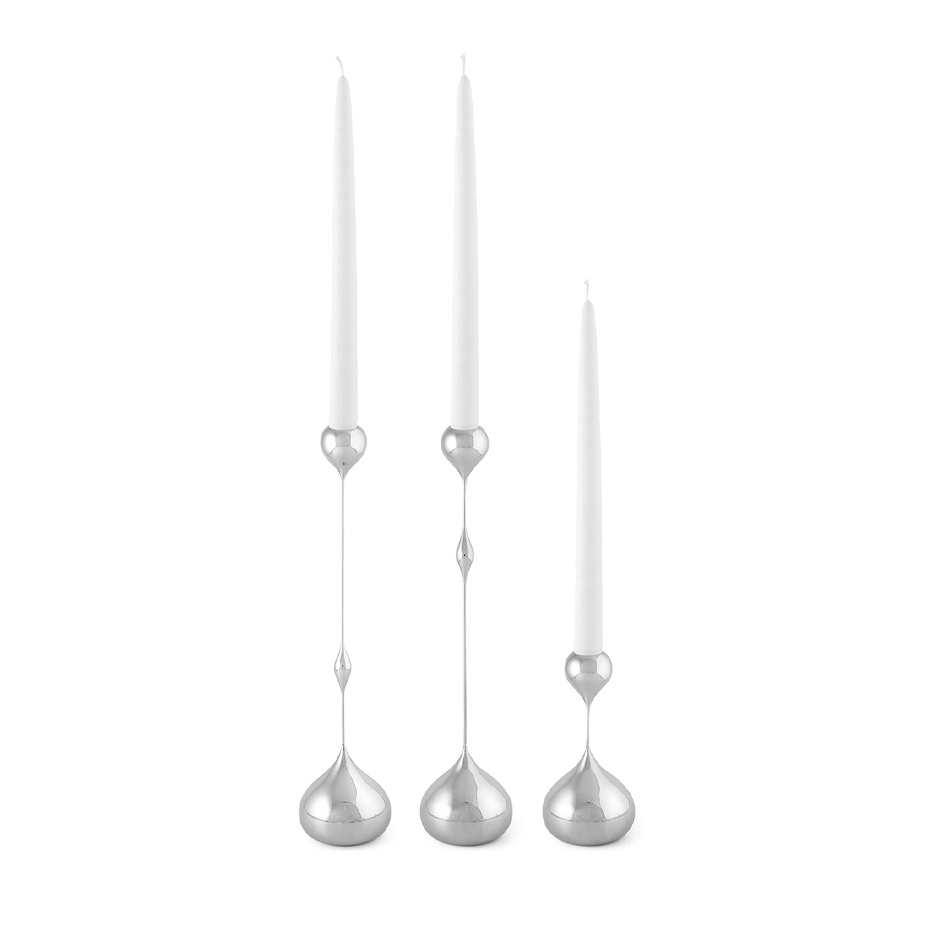 Tender Ljushållare Liten Nickel