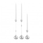 Tender Ljushållare Liten Nickel Tender Ljushållare Liten Nickel