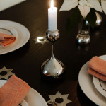 Tender Ljushållare Liten Nickel Tender Ljushållare Liten Nickel