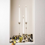 Tender Ljushållare Liten Nickel Tender Ljushållare Liten Nickel