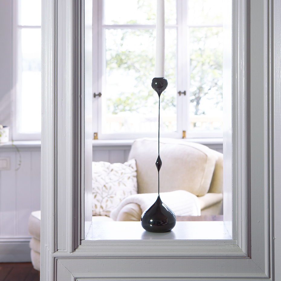 Tender Ljushållare Låg Svart