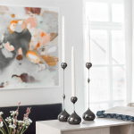 Tender Ljushållare Liten Svart Tender Ljushållare Liten Svart