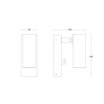 Puck Vägglampa Fast Montage Svart Puck Vägglampa Fast Montage Svart