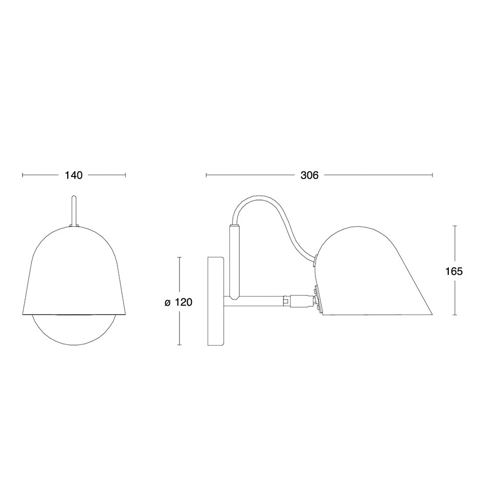 Streck Vägglampa Kopplingshus Fast Montage Tallgrön