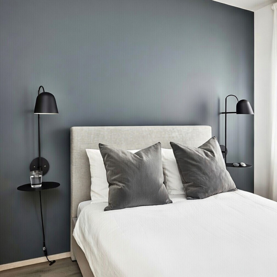 Streck Bleck Vägglampa Platta Med Kabel Tallgrön