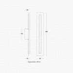 Moon Vägglampa 56cm Borstad Mässing IP44 Moon Vägglampa 56cm Borstad Mässing IP44