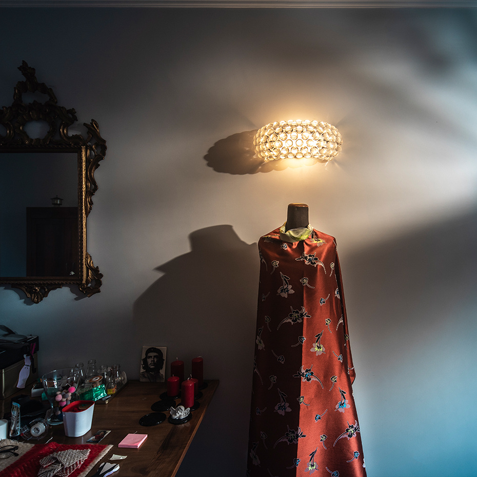 Caboche Plus Vägglampa Medium Grey