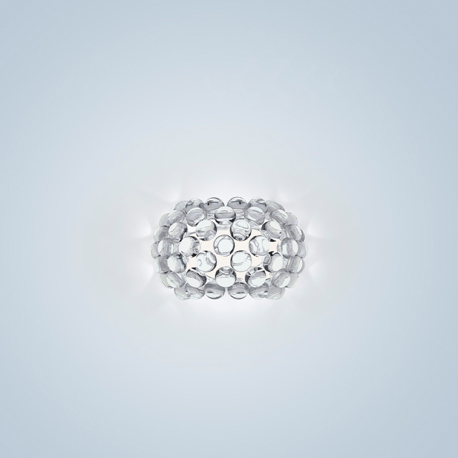 Caboche Plus Vägglampa Small Transparent