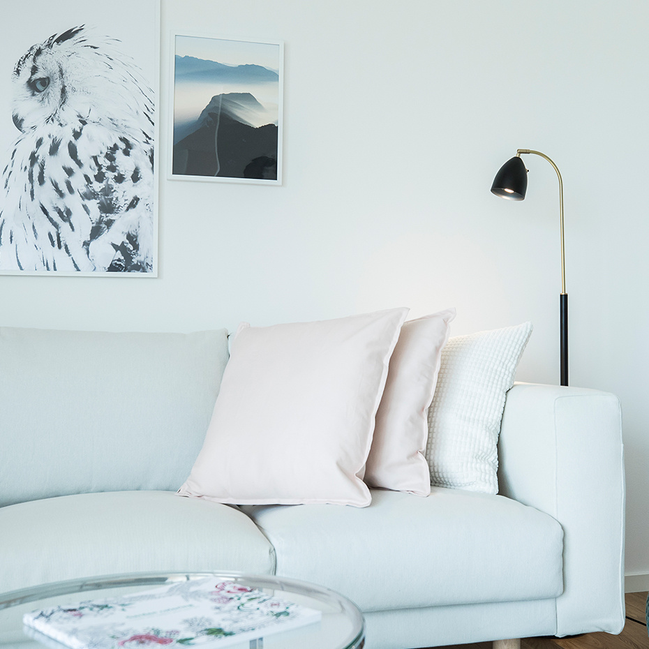 Deluxe Golvlampa Svart/Mässing