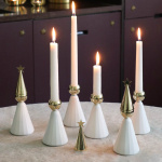 Soprano Ljusstake Mässing/Vit Soprano Ljusstake Mässing/Vit