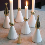 Soprano Ljusstake Mässing/Vit Soprano Ljusstake Mässing/Vit