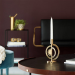 Cirkus Ljushållare Liten Mässing Cirkus Ljushållare Liten Mässing