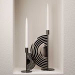 Cirkus Ljushållare Medium Svart Cirkus Ljushållare Medium Svart