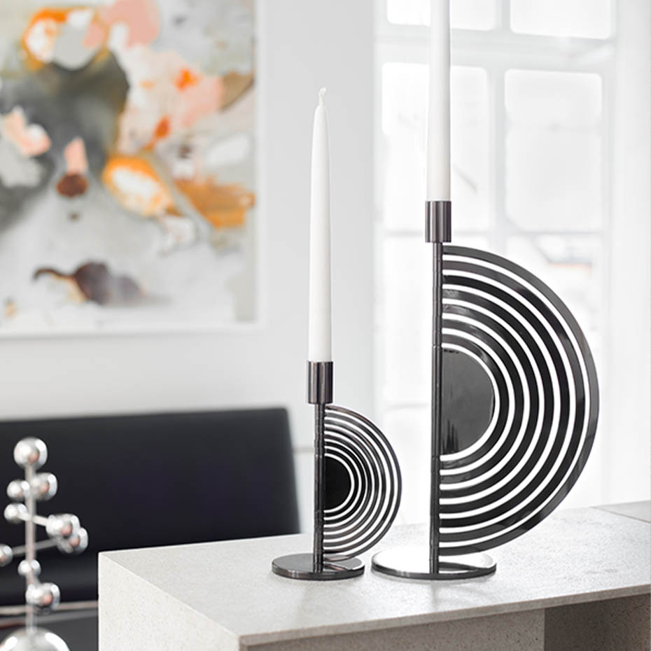 Cirkus Ljushållare Medium Svart