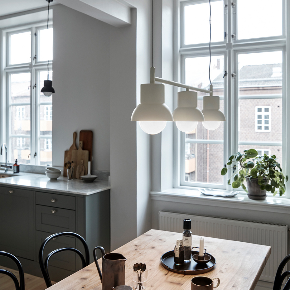 Down Long Pendel Ljusbeige