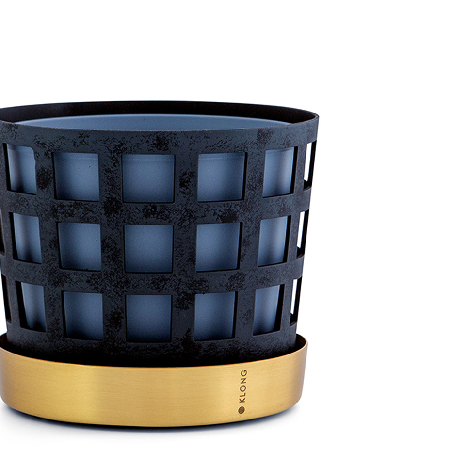 Trio Kruka Square Small Blå