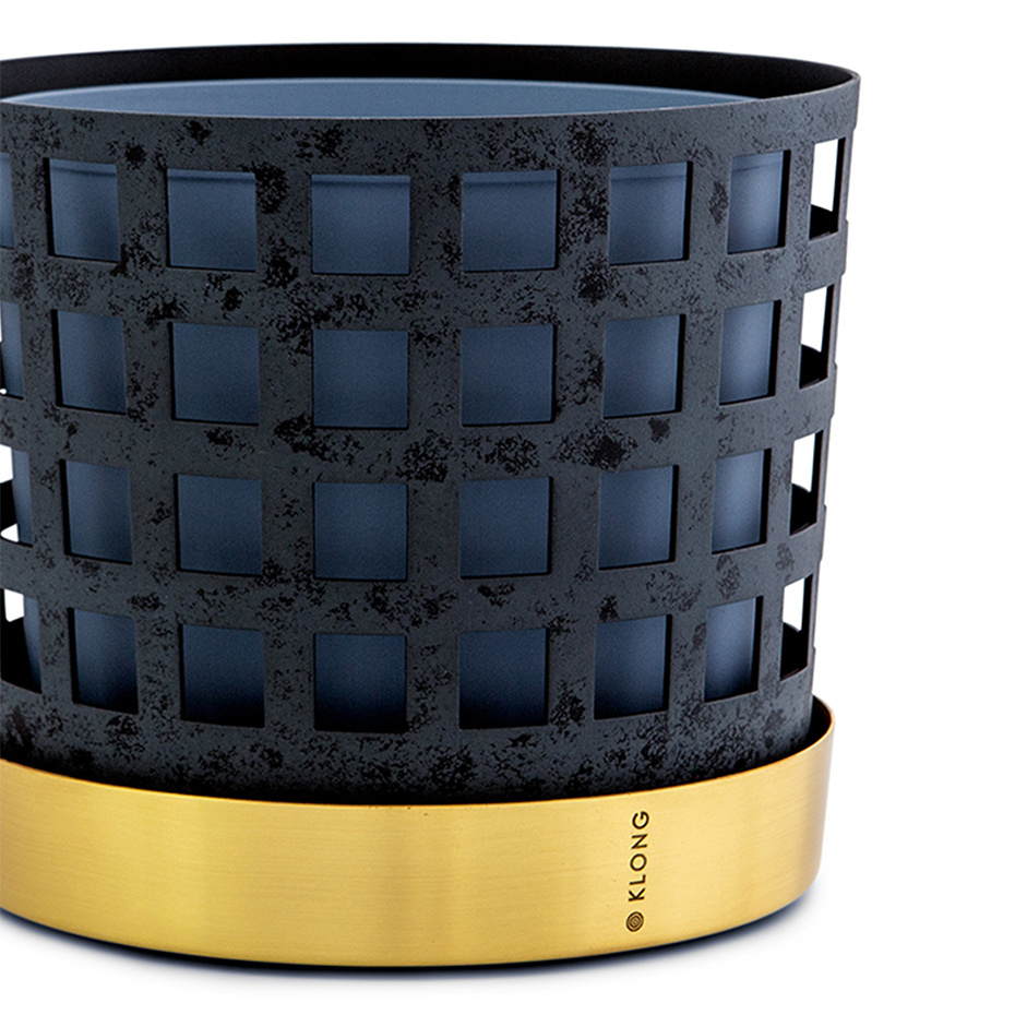 Trio Kruka Square Medium Blå