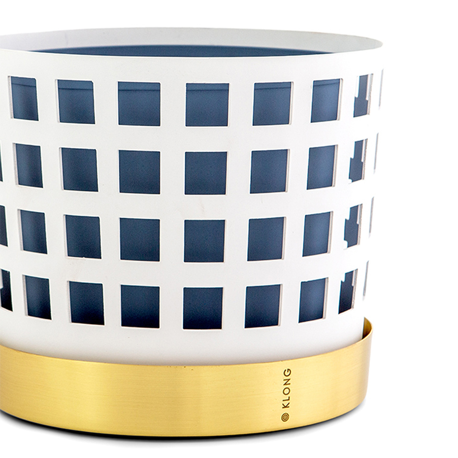 Trio Kruka Square Medium Vit