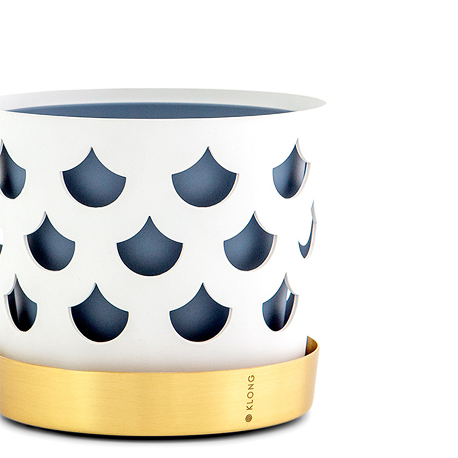 Trio Kruka Drop Small Vit