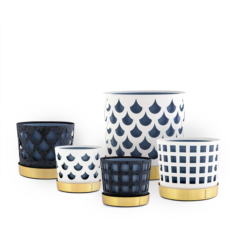 Trio Kruka Drop Medium Blå