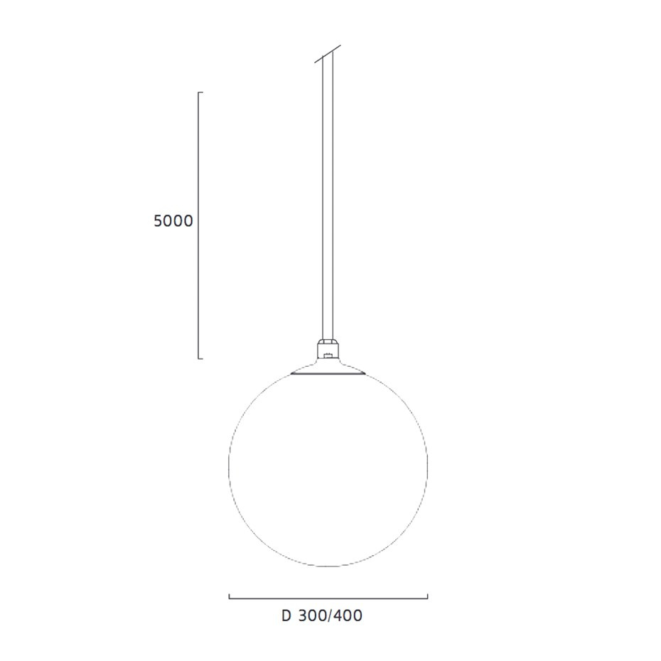 Fisherman Utomhuspendel D400 Orange