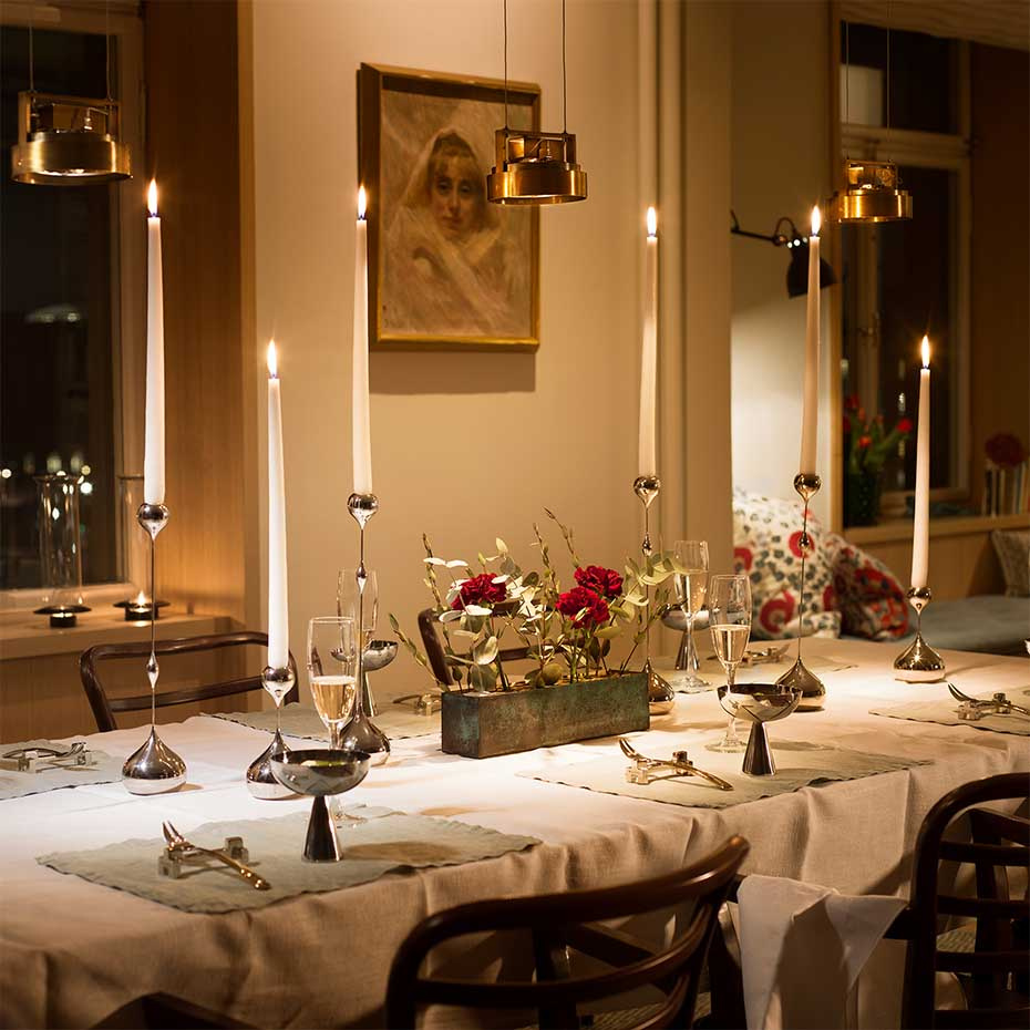 Blad Serveringsskål Stål