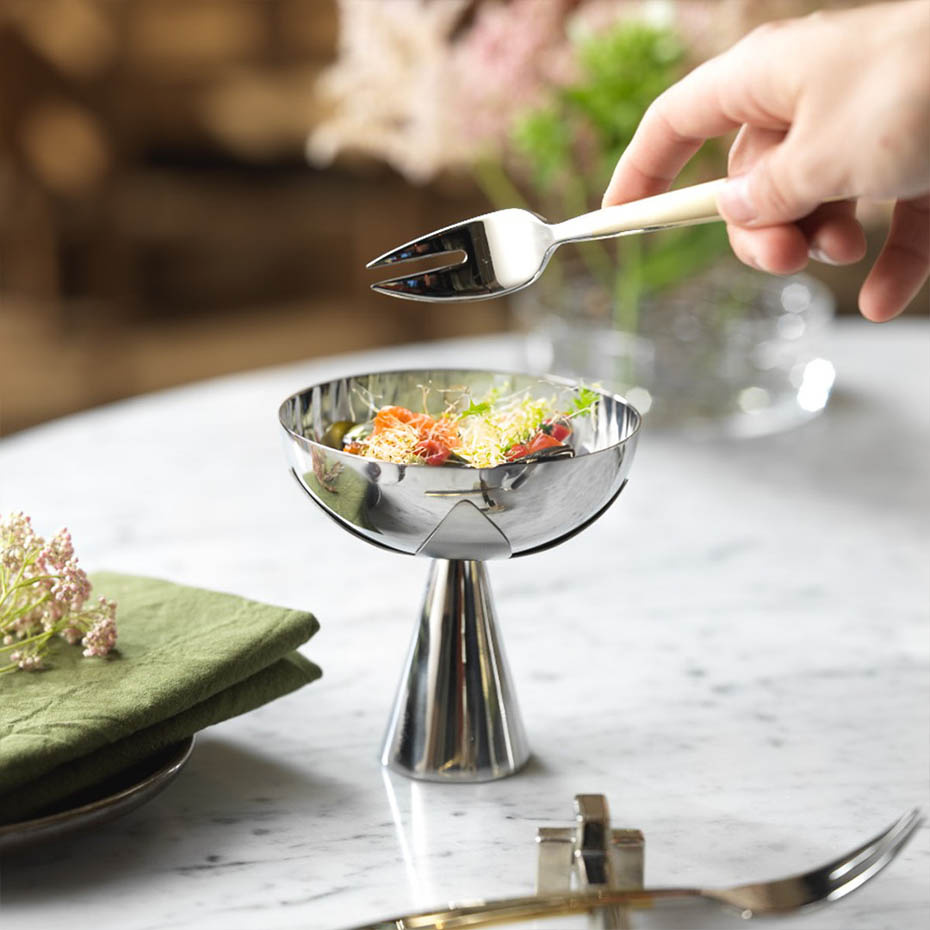 Blad Serveringsskål Stål