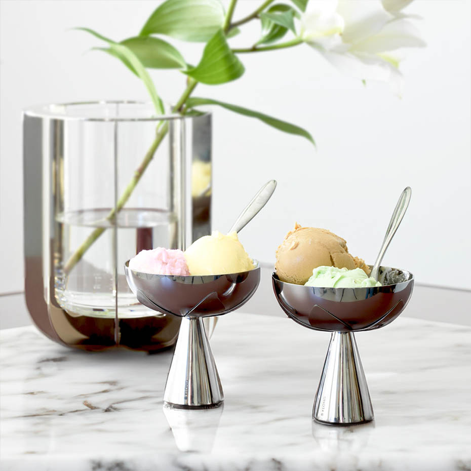 Blad Serveringsskål Stål