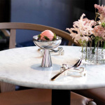 Blad Serveringsskål Stål Blad Serveringsskål Stål