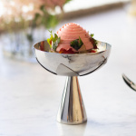 Blad Serveringsskål Stål Blad Serveringsskål Stål