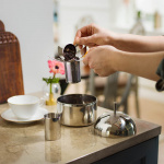 Blad Burk Liten Stål Blad Burk Liten Stål