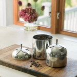 Blad Burk Liten Stål Blad Burk Liten Stål