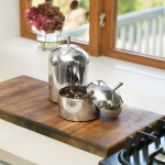 Blad Burk Liten Stål Blad Burk Liten Stål