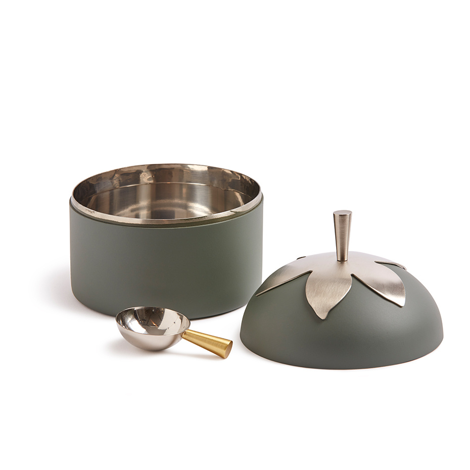 Blad Burk Liten Grå