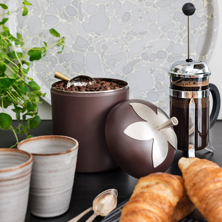 Blad Burk Liten Grå