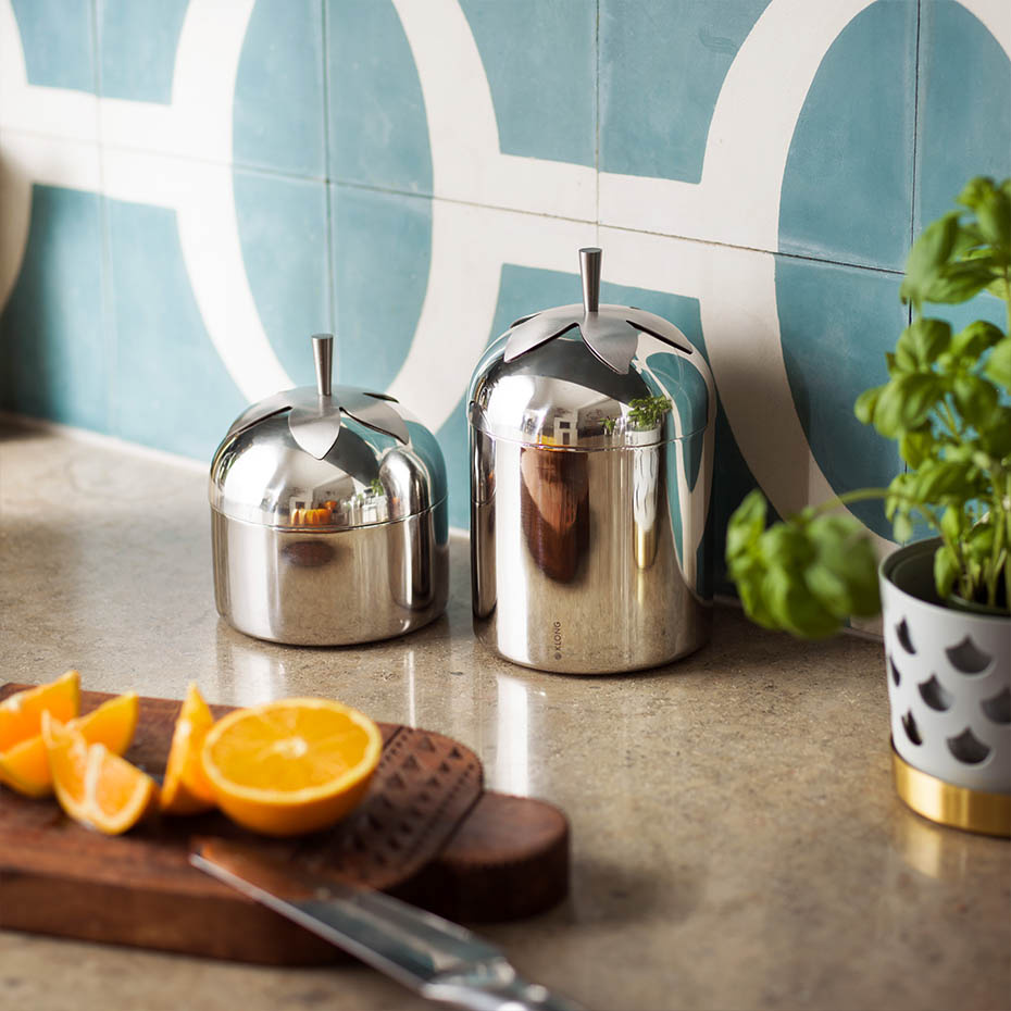 Blad Burk Stor Stål