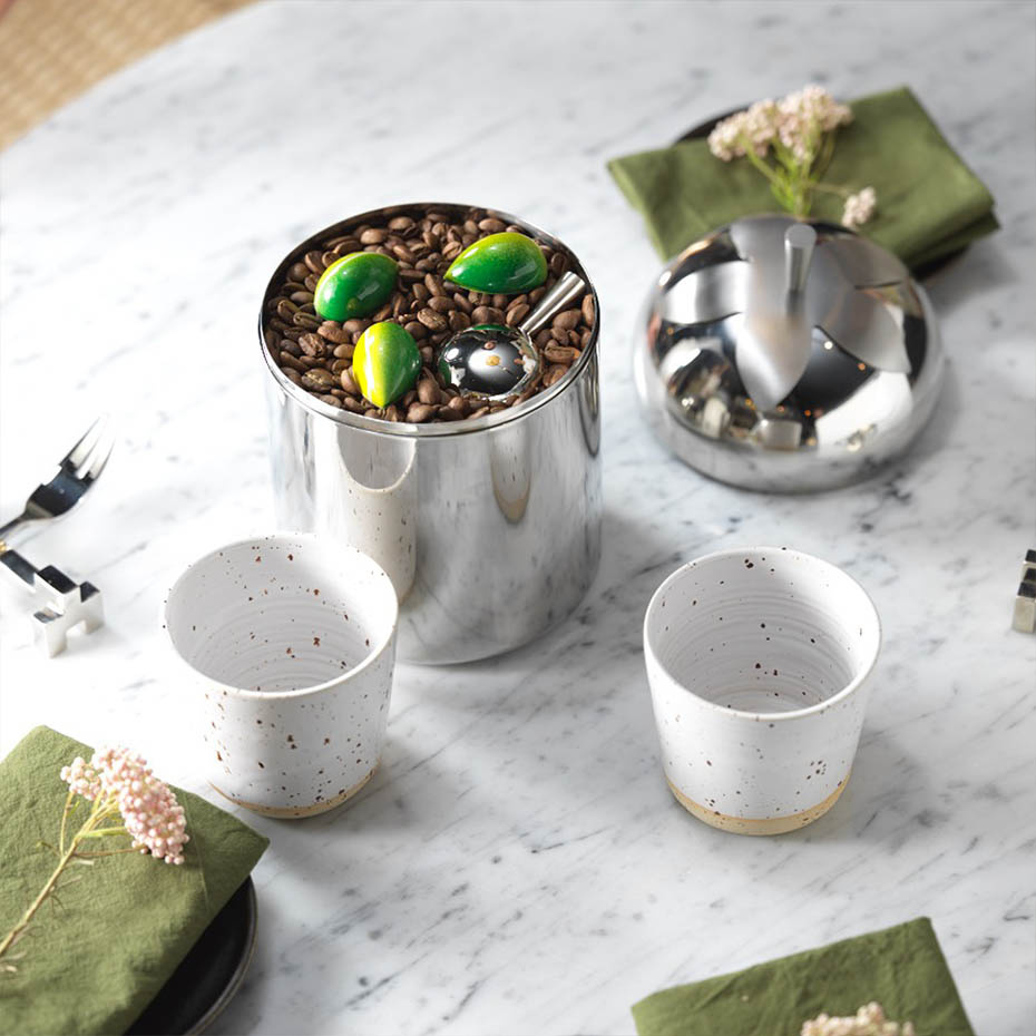 Blad Burk Stor Stål