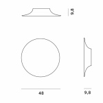 Anoor Taklampa/Vägglampa Red Anoor Taklampa/Vägglampa Red