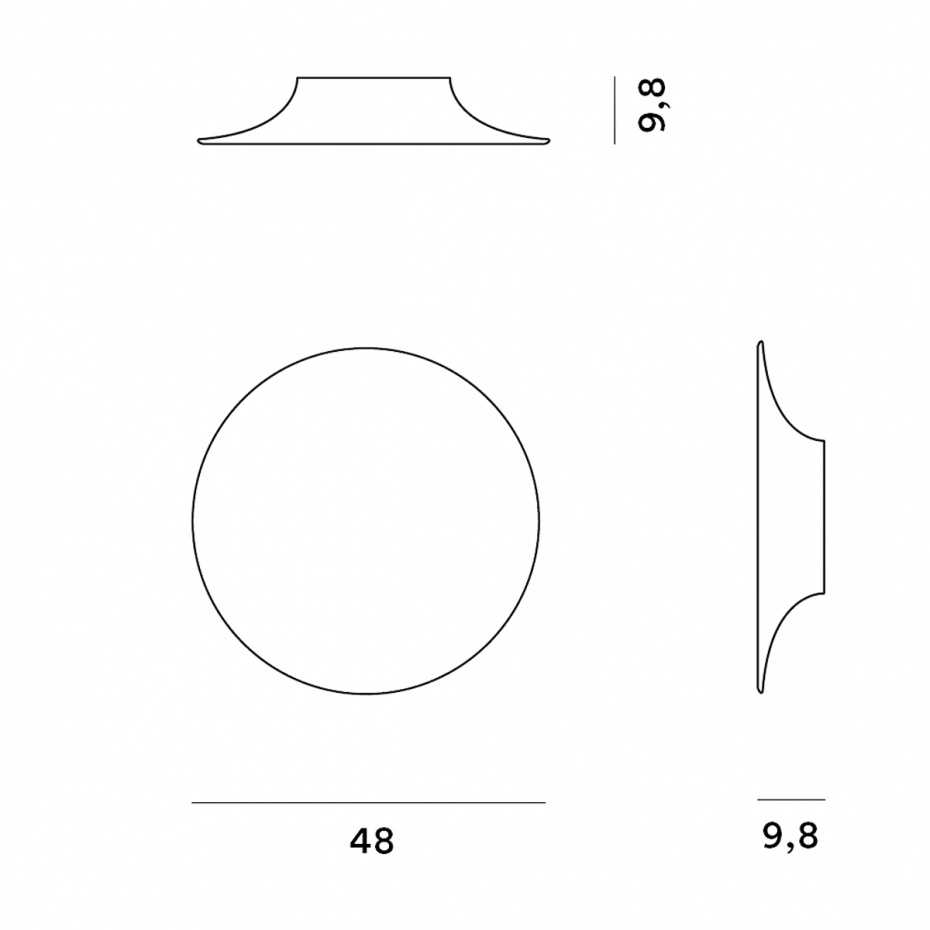 Anoor Taklampa/Vägglampa Champagne