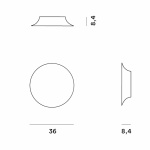 Anoor Taklampa/Vägglampa Small Champagne Anoor Taklampa/Vägglampa Small Champagne